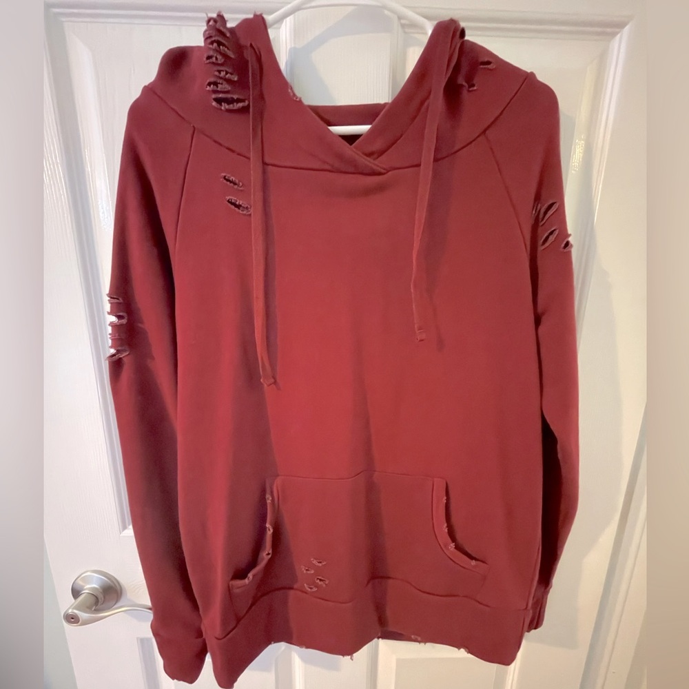 Distressed Hoodie - Chelsea DeBoer by Lily & Lottie